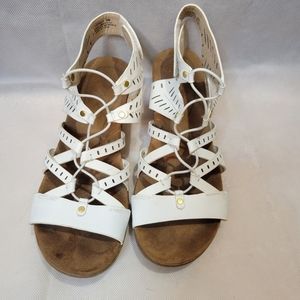 BareTraps White Sandals with Wedge heel